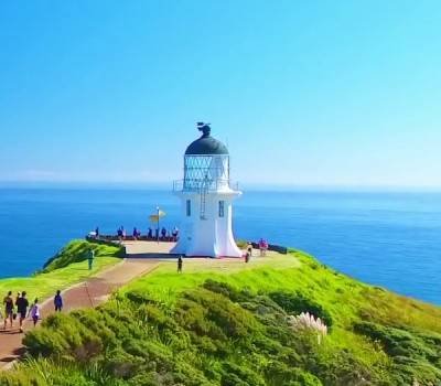 Cape Reinga with it's lonely lighthouse